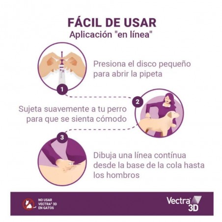 PIPETA VECTRA 3D ANTIPARASITARIA PARA PERRO