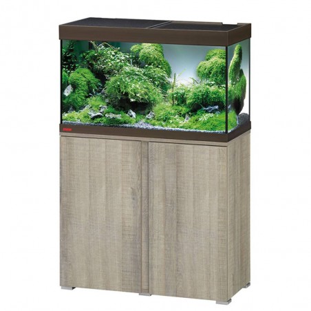 ACUARIO COMBIN EHEIM VIVALINE LED ROBLE GRIS BRONCE