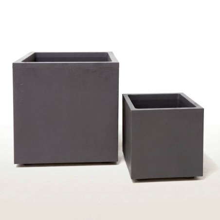 MACETA VIVO NEXT SQUARE NEGRO