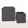 MACETA VIVO NEXT SQUARE NEGRO