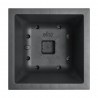 MACETA VIVO NEXT SQUARE NEGRO