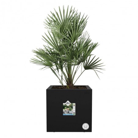 MACETA VIVO NEXT SQUARE NEGRO