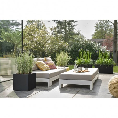 MACETA VIVO NEXT SQUARE NEGRO