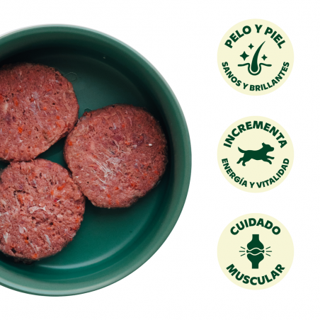 Menú barf cordero para perro wild balance