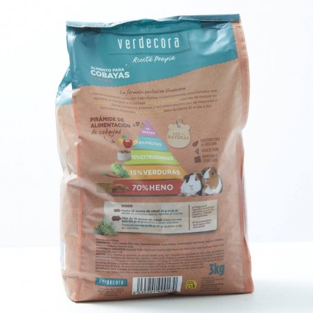 Alimento cobaya verdecora