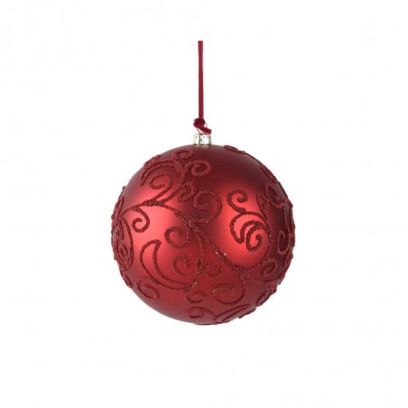 BOLA IRROMPIBLE ROJO LABRADA BRILLO D12CM