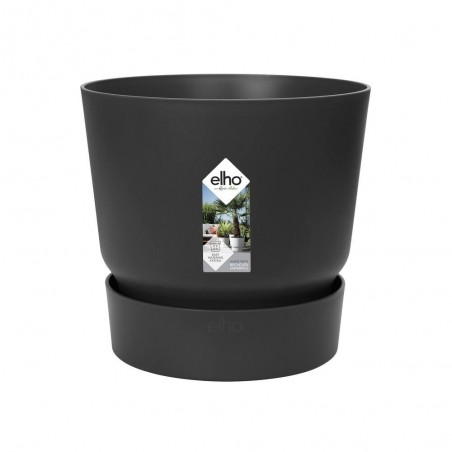 MACETA GREENVILLE ROUND NEGRA