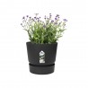MACETA GREENVILLE ROUND NEGRA