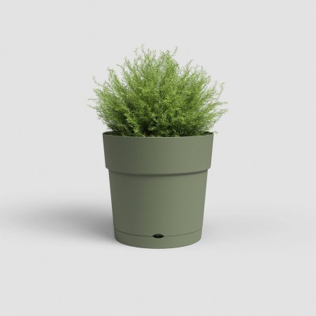 MACETA CAPRI CILINDRO VERDE