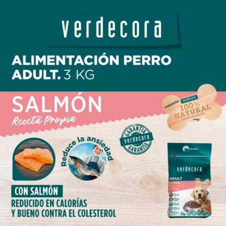 Pienso perro adulto salmón verdecora
