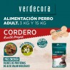 Pienso perro adulto cordero verdecora