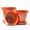 MACETA BARRO MACETA STANDARD NARANJA