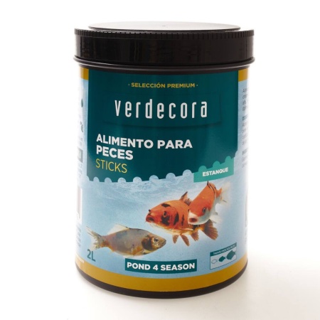 Alimento sticks 4 season para peces de estanque Marca Verdecora