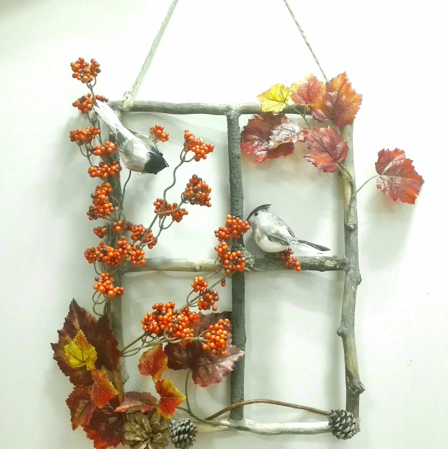 DIY móvil de decoración con flores artificiales