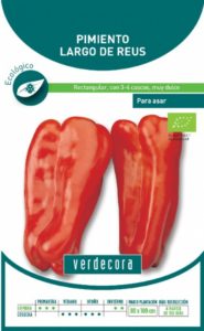 Semillas ecológicas de pimiento