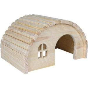 Casa de madera para conejos