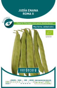 Semillas ecológicas de judías verdes