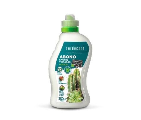Abono hidratante cactus y crasas Marca Verdecora