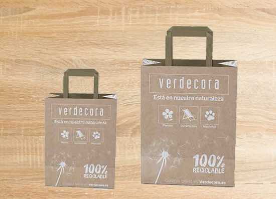 Bolsas de papel, la conciencia ecológica de Verdecora