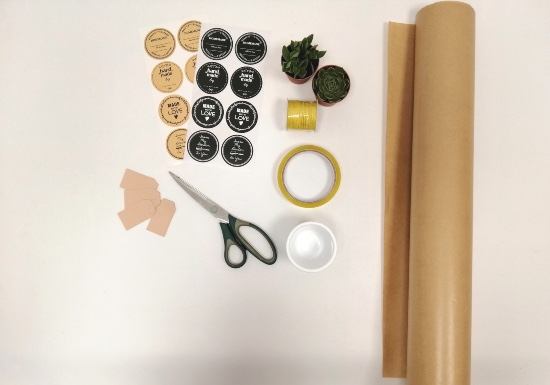 Materiales para el DIY de plantas para regalar en bodas