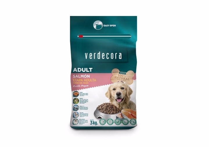 Pienso para perros de salmón marca Verdecora