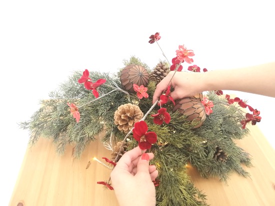 Idea de maceta colgante de Navidad