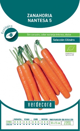 Semillas de zanahoria ecológica Verdecora