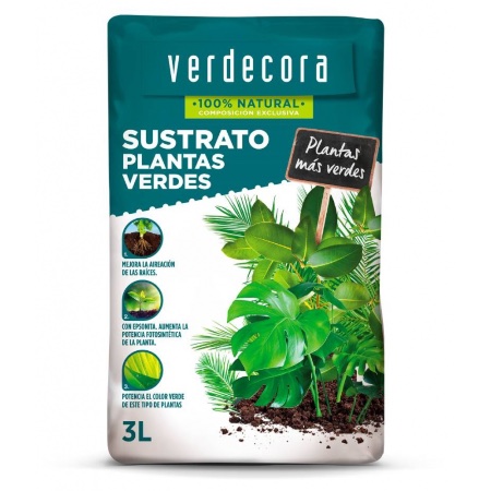 Sustrato para plantas verdes Verdecora