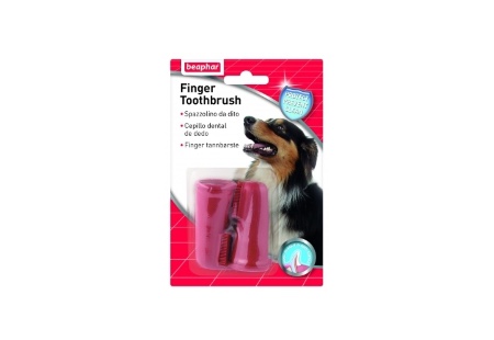 Cepillo de dientes de dedo para perros