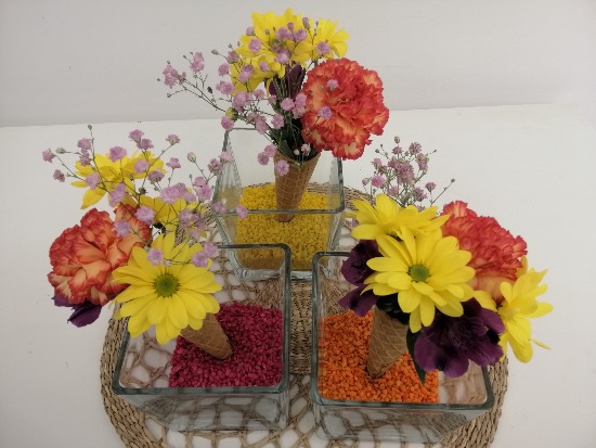 Centro de mesa de primavera