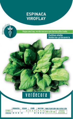 Semillas de espinaca marca Verdecora