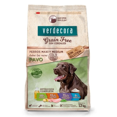 Pienso grain free Verdecora para perros grandes