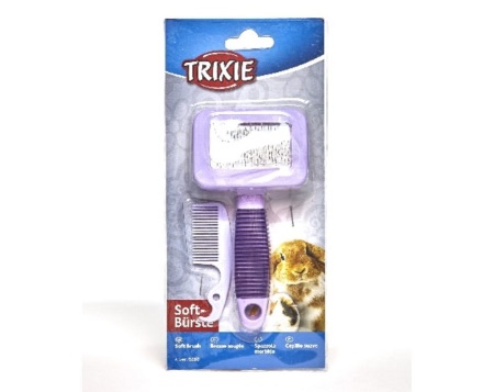 Cepillo carda para conejos