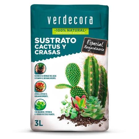 Sustrato para cactus y crasas