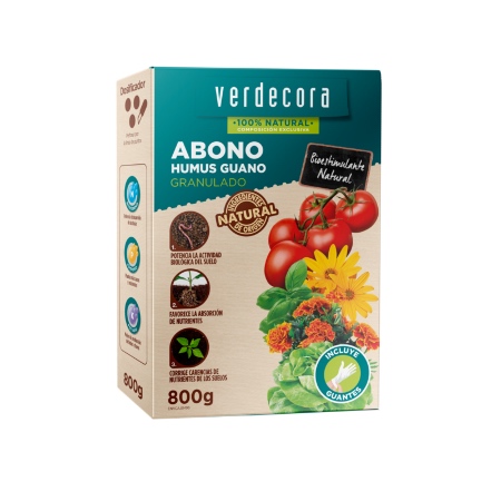 Abono humus guano Marca Verdecora