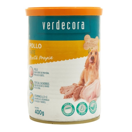 Comida húmeda para cachorros Marca Verdecora
