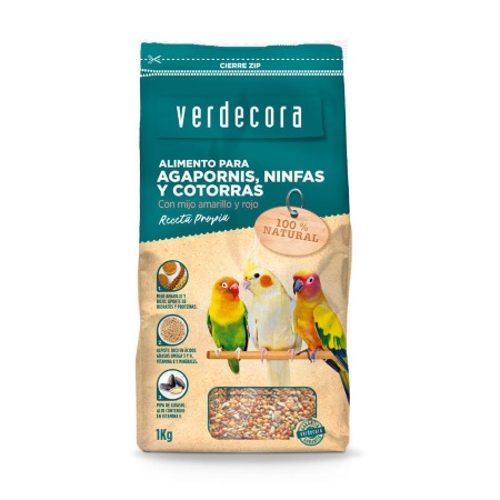 Alimento para agapornis Marca Verdecora