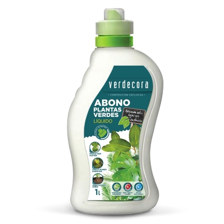 Abono líquido para plantas verdes Marca Verdecora.