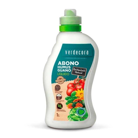 Abono humus guano líquido Marca Verdecora