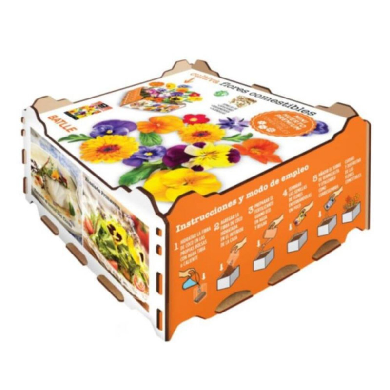 Kit de siembra de flores comestibles