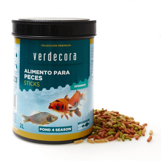 Alimentación peces de estanque en Verdecora