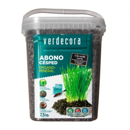 Abono organomineral de césped Marca Verdecora