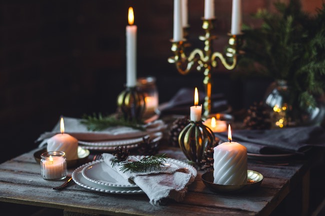 Centro de mesa de Navidad elegante