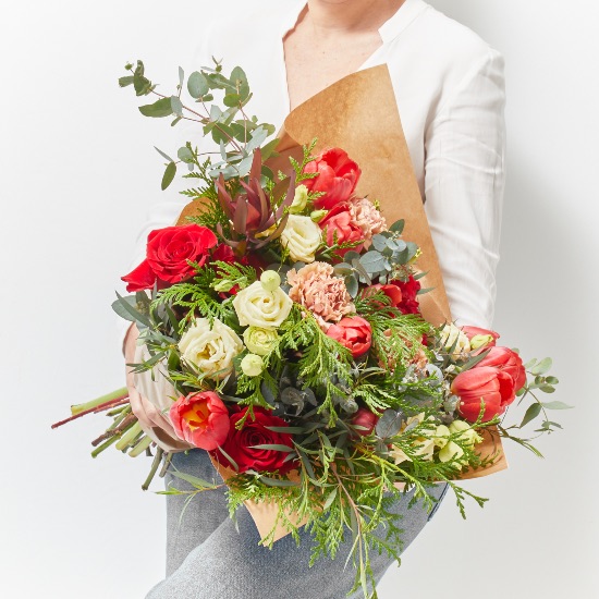 Ramo Redmoon, un ramo con rosas para San Valentín