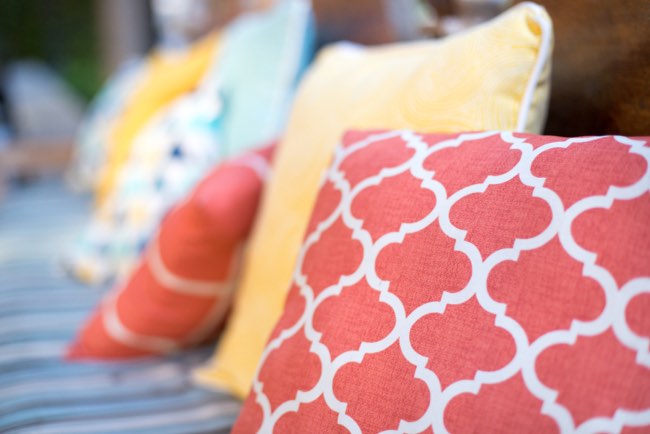 Textiles, clave en la decoración de porches