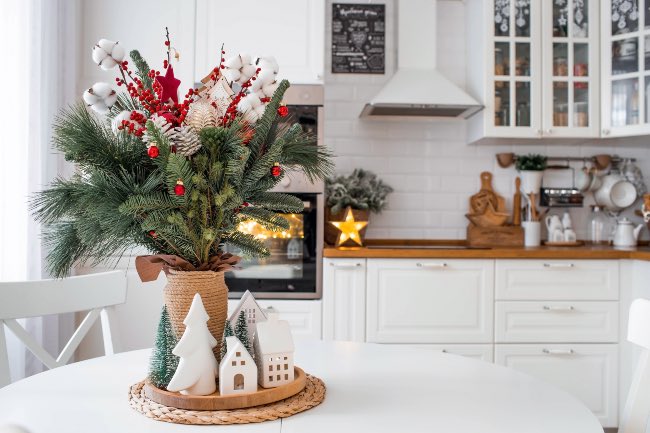 Algodón, imprescindible en los arreglos florales de NavIdad