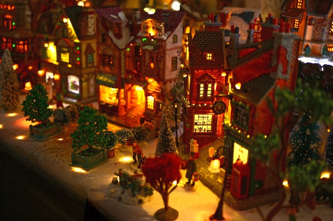 Pueblos de Navidad decoración