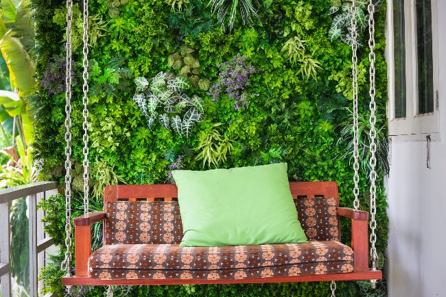 Muro verde artificial sin mantenimiento